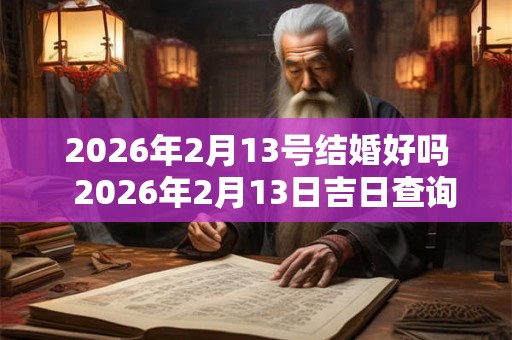 2026年2月13号结婚好吗 2026年2月13日吉日查询 2026年2月13号结婚好吗 2026年2月13日吉日查询