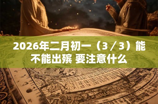 2026年二月初一(3/3)能不能出殡 要注意什么 2026年二月初一(3/3)能不能出殡 要注意什么