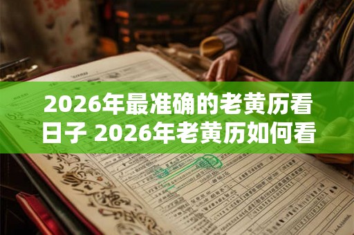 2026年最准确的老黄历看日子 2026年老黄历如何看日子
