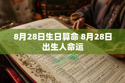 8月28日生日算命 8月28日出生人命运
