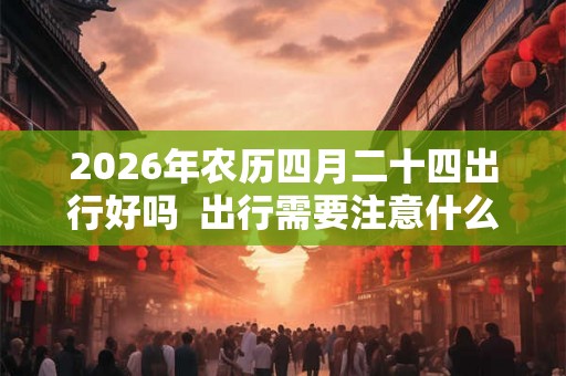 2026年农历四月二十四出行好吗  出行需要注意什么