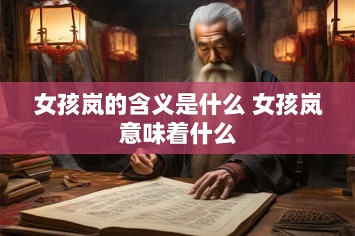 女孩岚的含义是什么 女孩岚意味着什么