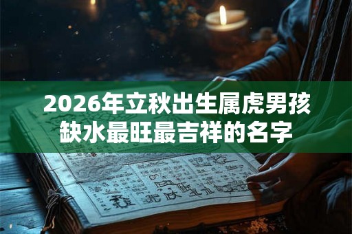 2026年立秋出生属虎男孩缺水最旺最吉祥的名字 2026年立秋出生属虎男孩缺水最旺最吉祥的名字