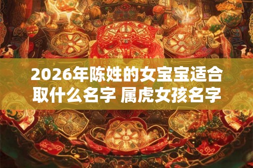 2026年陈姓的女宝宝适合取什么名字 属虎女孩名字寓意解析 2026年陈姓的女宝宝适合取什么名字 属虎女孩名字寓意解析