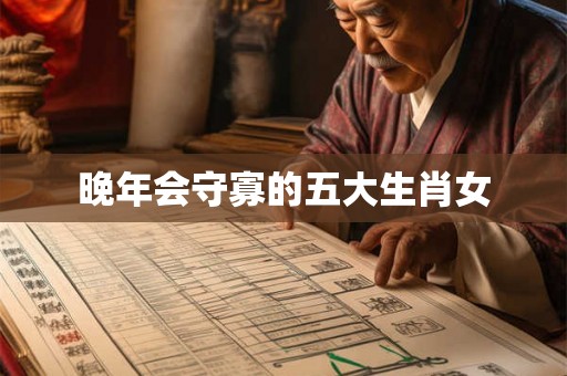 晚年会守寡的五大生肖女