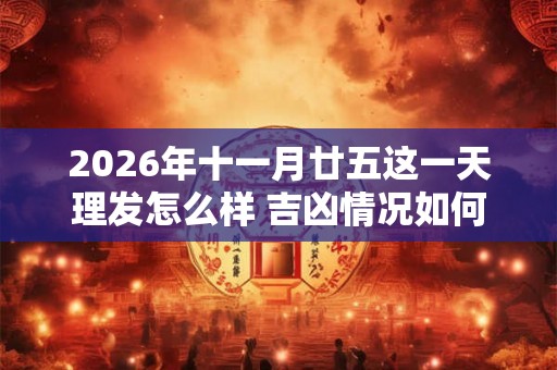 2026年十一月廿五这一天理发怎么样 吉凶情况如何