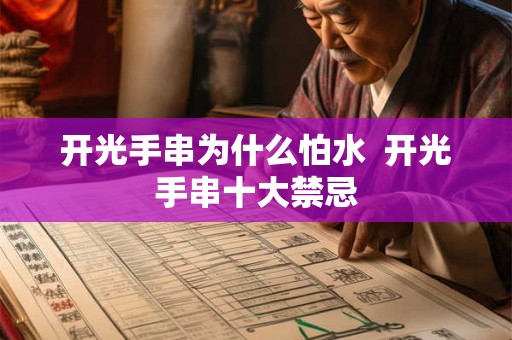 开光手串为什么怕水  开光手串十大禁忌