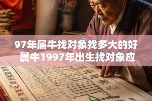 97年属牛找对象找多大的好 属牛1997年出生找对象应该多大