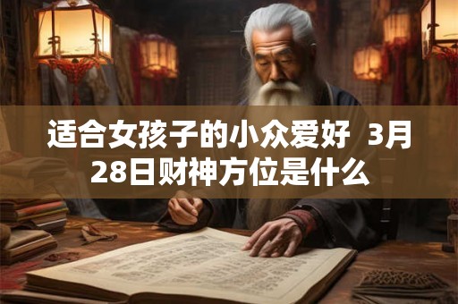 适合女孩子的小众爱好 3月28日财神方位是什么 适合女孩子的小众爱好 3月28日财神方位是什么