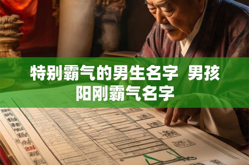 特别霸气的男生名字  男孩阳刚霸气名字