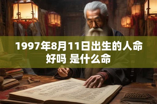 1997年8月11日出生的人命好吗 是什么命