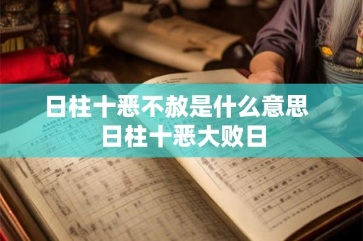 日柱十恶不赦是什么意思  日柱十恶大败日