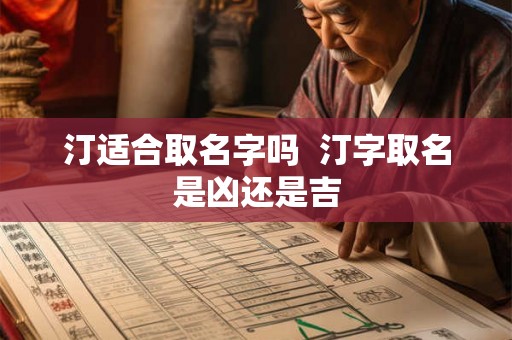 汀适合取名字吗  汀字取名是凶还是吉