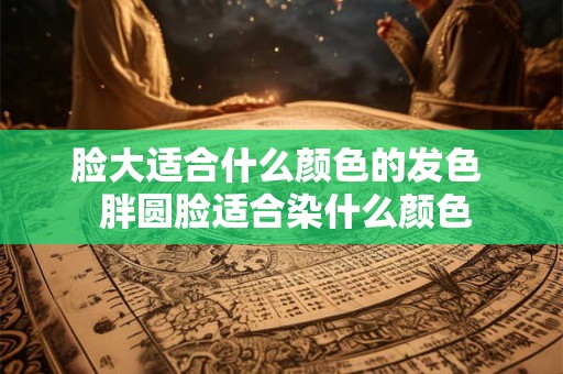脸大适合什么颜色的发色  胖圆脸适合染什么颜色