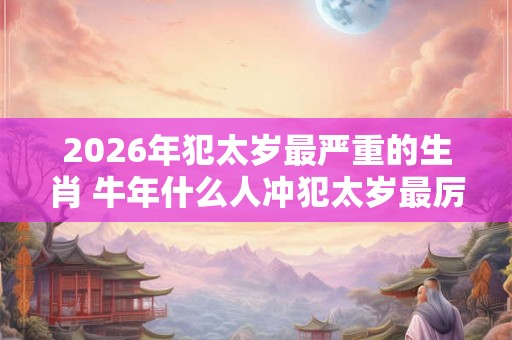 2026年犯太岁最严重的生肖 牛年什么人冲犯太岁最厉害