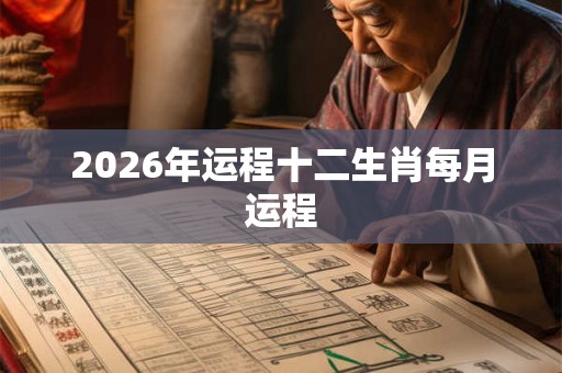 2026年运程十二生肖每月运程 2026年运程十二生肖每月运程
