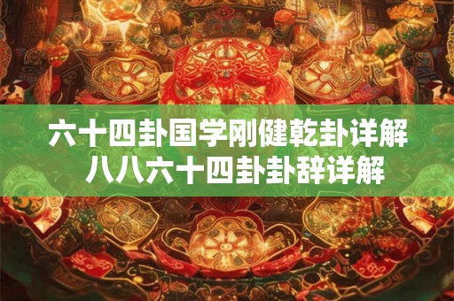 六十四卦国学刚健乾卦详解  八八六十四卦卦辞详解