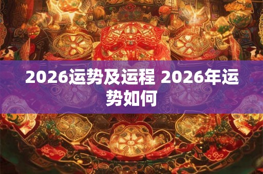 2026运势及运程 2026年运势如何