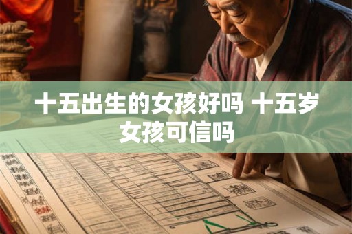 十五出生的女孩好吗 十五岁女孩可信吗