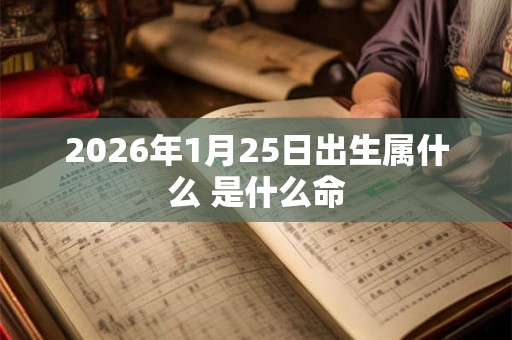 2026年1月25日出生属什么 是什么命