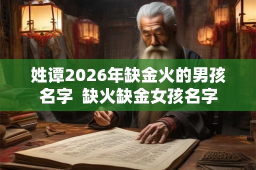 姓谭2026年缺金火的男孩名字  缺火缺金女孩名字