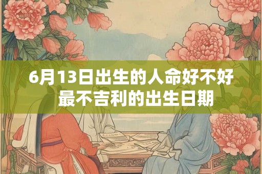 6月13日出生的人命好不好  最不吉利的出生日期