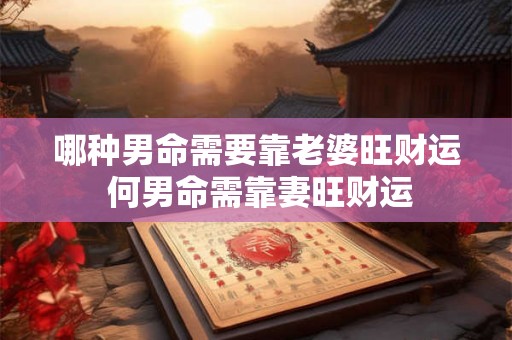 哪种男命需要靠老婆旺财运 何男命需靠妻旺财运