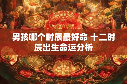 男孩哪个时辰最好命 十二时辰出生命运分析