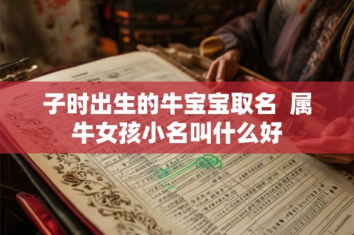 子时出生的牛宝宝取名  属牛女孩小名叫什么好