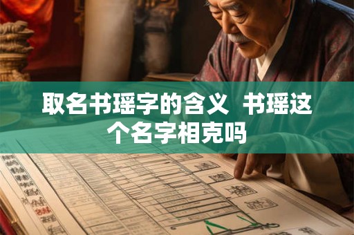 取名书瑶字的含义  书瑶这个名字相克吗