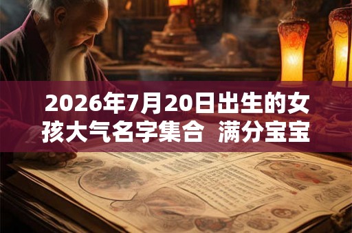 2026年7月20日出生的女孩大气名字集合  满分宝宝名推荐
