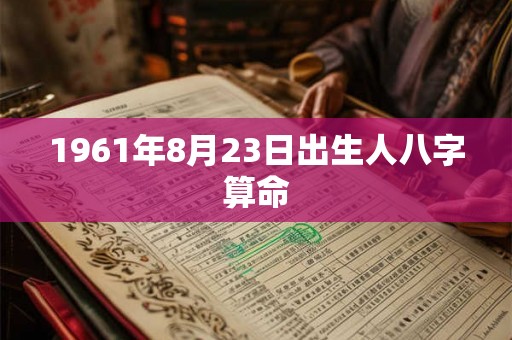 1961年8月23日出生人八字算命