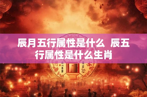 辰月五行属性是什么  辰五行属性是什么生肖