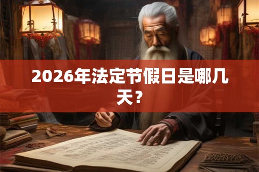 2026年法定节假日是哪几天? 2026年法定节假日是哪几天?