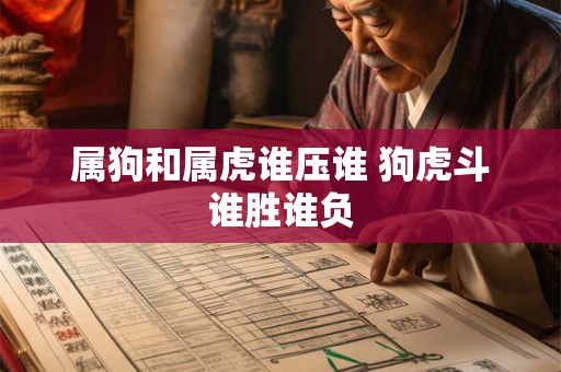 属狗和属虎谁压谁 狗虎斗谁胜谁负 属狗和属虎谁压谁 狗虎斗谁胜谁负