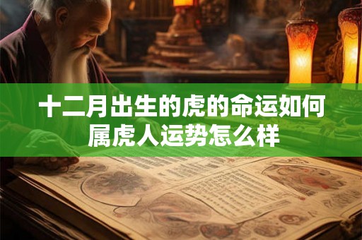 十二月出生的虎的命运如何 属虎人运势怎么样