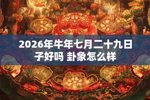 2026年牛年七月二十九日子好吗 卦象怎么样