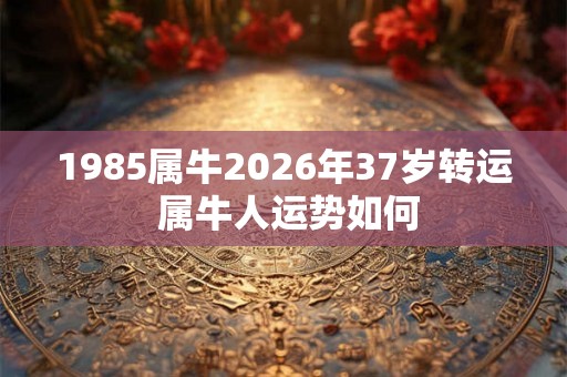 1985属牛2026年37岁转运 属牛人运势如何