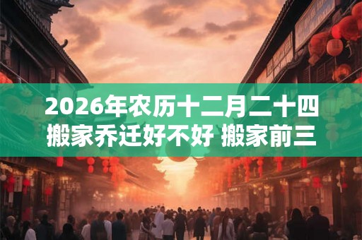 2026年农历十二月二十四搬家乔迁好不好 搬家前三天必须亮灯吗