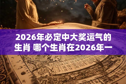 2026年必定中大奖运气的生肖 哪个生肖在2026年一定会有好运中大奖