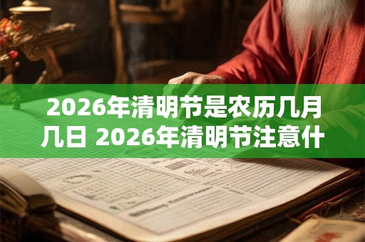 2026年清明节是农历几月几日 2026年清明节注意什么
