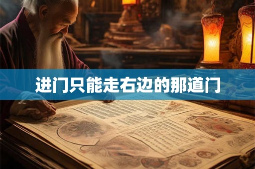 进门只能走右边的那道门