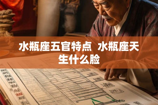 水瓶座五官特点  水瓶座天生什么脸