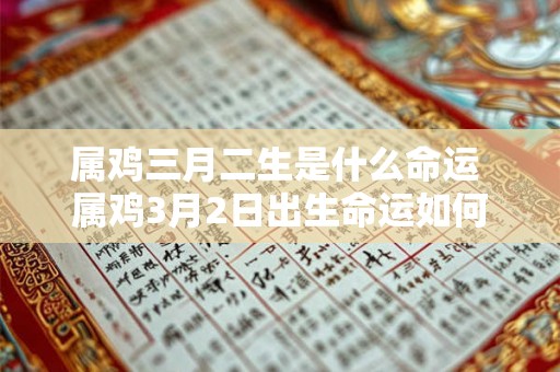 属鸡三月二生是什么命运 属鸡3月2日出生命运如何