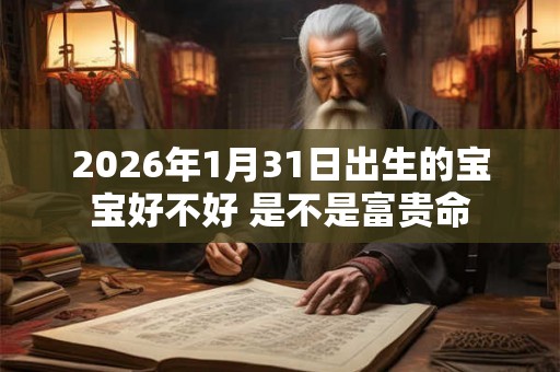 2026年1月31日出生的宝宝好不好 是不是富贵命 2026年1月31日出生的宝宝好不好 是不是富贵命