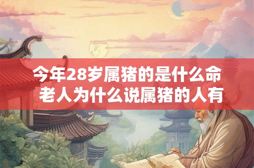 今年28岁属猪的是什么命  老人为什么说属猪的人有福气