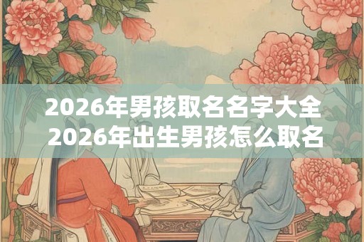 2026年男孩取名名字大全 2026年出生男孩怎么取名