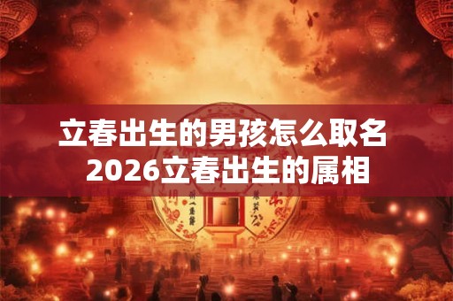 立春出生的男孩怎么取名 2026立春出生的属相