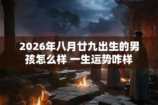 2026年八月廿九出生的男孩怎么样 一生运势咋样 2026年八月廿九出生的男孩怎么样 一生运势咋样
