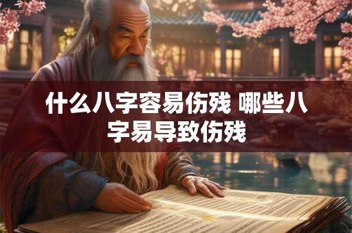 什么八字容易伤残 哪些八字易导致伤残